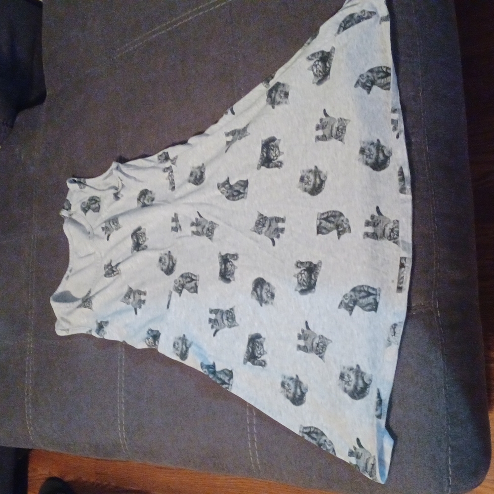 Grey kitten dress